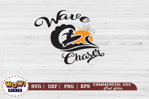 Wave chaser svg, Summer svg, Beach svg, Png, Dxf SVG Wowsvgstudio 