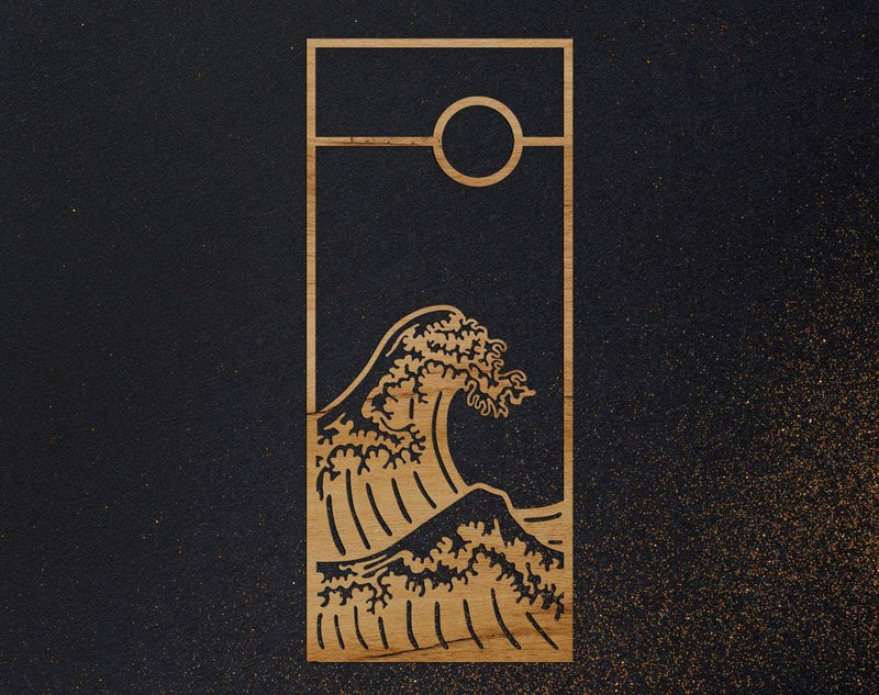 Wave svg, dxf files for plasma, cnc files for wood, japanese svg ...