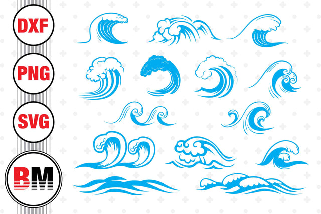 Wave SVG, PNG, DXF Files SVG BMDesign 