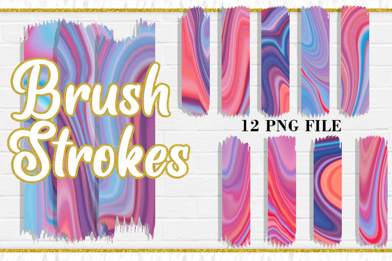 Wave Texture Brush Strokes, PNG Sublimation Design Sublimation artnoy 