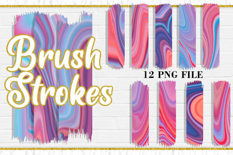 Wave Texture Brush Strokes, PNG Sublimation Design Sublimation artnoy 