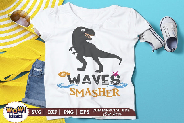 Waves smasher svg, Summer svg, Beach svg, Png, Dxf SVG Wowsvgstudio 