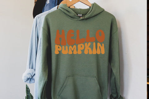 Wavy Fall SVG - Hello Pumpkin SVG Pickled Thistle Creative 