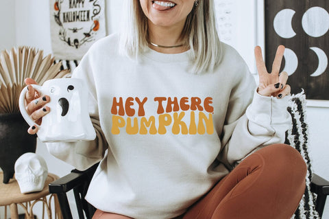 Wavy Fall SVG - Hey There, Pumpkin PNG SVG Pickled Thistle Creative 