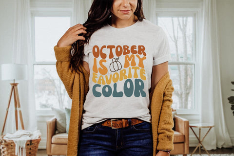 Wavy Fall SVG - October Is My Favorite Color svg SVG Pickled Thistle Creative 