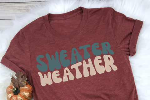 Wavy Fall SVG - Sweater Weather SVG SVG Pickled Thistle Creative 