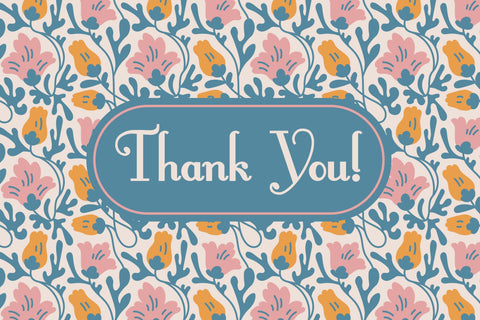 Wavy Pastel Flowers Seamless Patterns Digital Pattern Rin Green 