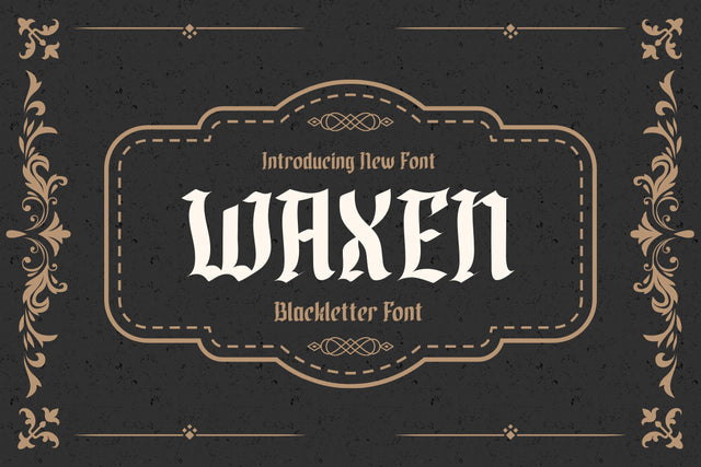 Waxen Font twinletter 