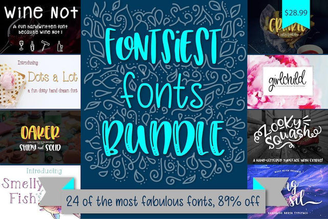 Way Back Wednesday: Fontsiest Fonts Bundle Bundle So Fontsy Design Shop 