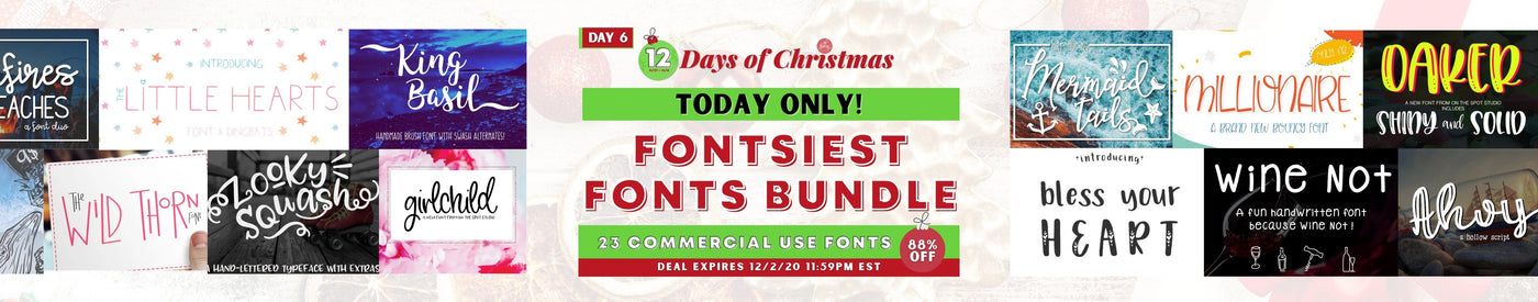 Way Back Wednesday: Fontsiest Fonts Bundle