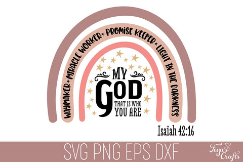 Waymaker Miracle Worker SVG | Faith SVG Cut File SVG Feya's Fonts and Crafts 