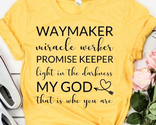 Waymaker SVG - Miracle Worker SVG - Promise Keeper SVG - Bible Verse SVG SVG She Shed Craft Store 