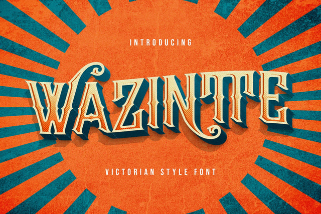 Wazintte - Victorian Decorative Font Font StringLabs 