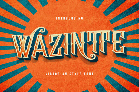 Wazintte - Victorian Decorative Font Font StringLabs 