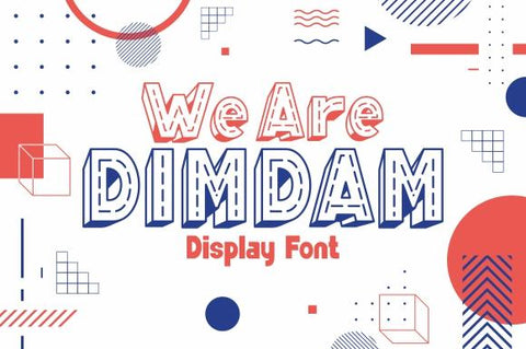 We Are DIMDAM Font eknojistudio99 