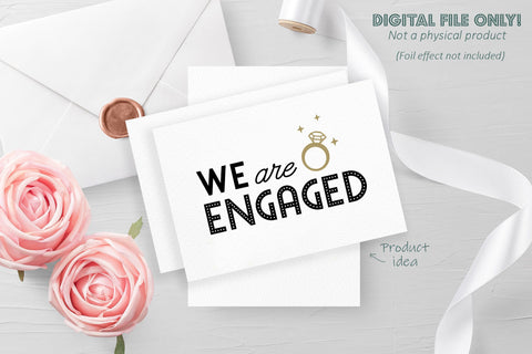 We are engaged SVG Design Owl 