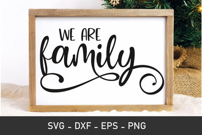 We are Family svg, family svg, farmhouse svg, svg cut files SVG Chamsae Studio 