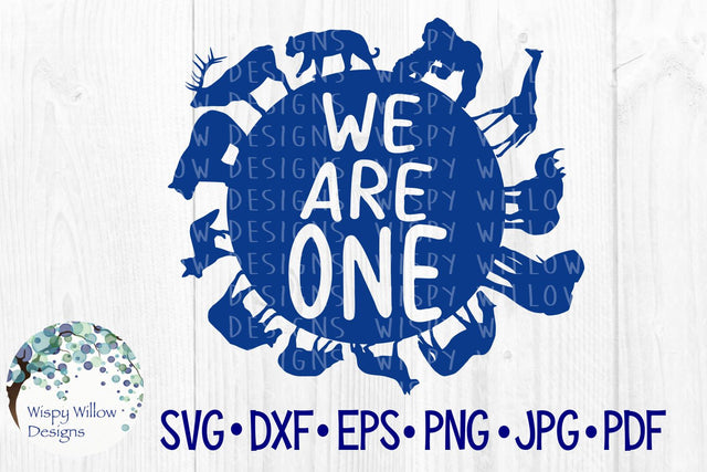 We Are One SVG Wispy Willow Designs 
