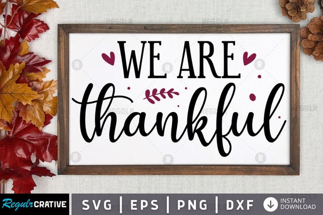 We are thankful SVG SVG Regulrcrative 