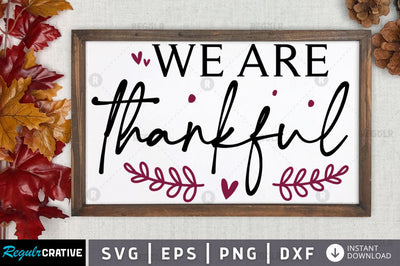 We are thankful SVG SVG Regulrcrative 