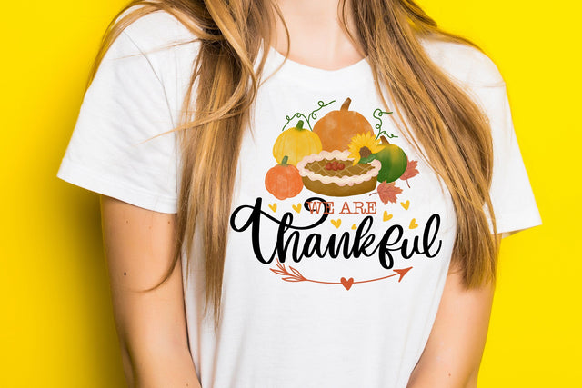 We Are Thankful, Thanksgiving Sublimation, Fall Autumn Clipart Sublimation dapiyupi store 