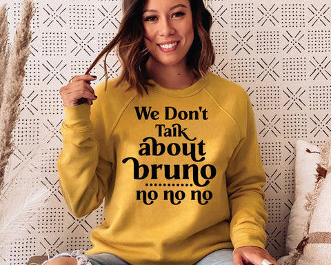 We Don't Talk About Bruno SVG, Encanto Shirt Design, Bruno, Mirabel Madrigal, Cricut Silhouette Vinyl Iron On, Instant Digital Download SVG MD mominul islam 