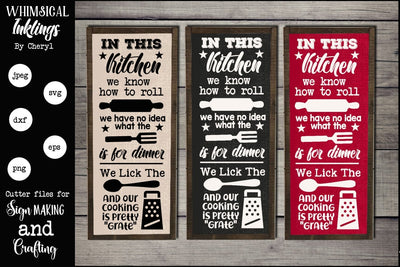 We Know How To Roll Kitchen SVG SVG Whimsical Inklings 