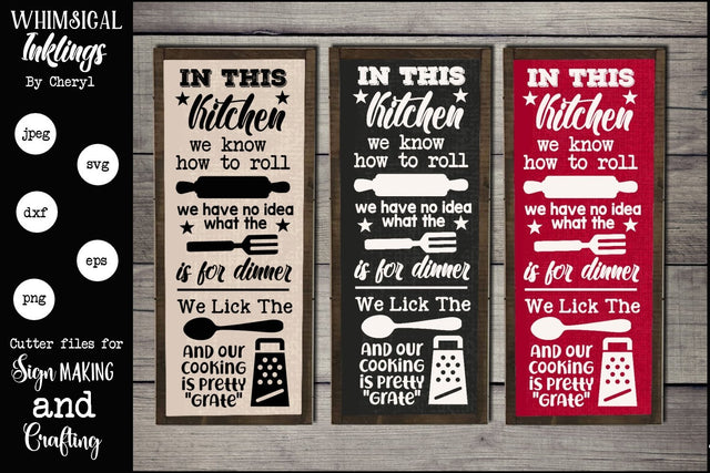 We Know How To Roll Kitchen SVG SVG Whimsical Inklings 