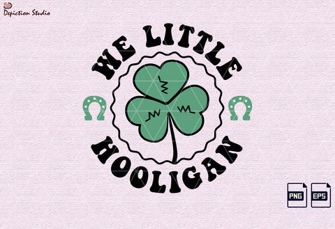 We Little Hooligan St. Patrick’s Day Shirt PNG, Shamrock Kids Shirt, St. Patrick’s Day Kids Shirt Print Template Sublimation Depiction Studio 