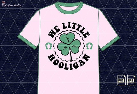 We Little Hooligan St. Patrick’s Day Shirt PNG, Shamrock Kids Shirt, St. Patrick’s Day Kids Shirt Print Template Sublimation Depiction Studio 