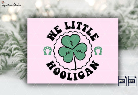 We Little Hooligan St. Patrick’s Day Shirt PNG, Shamrock Kids Shirt, St. Patrick’s Day Kids Shirt Print Template Sublimation Depiction Studio 