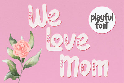 We love mom Font Afandi Studio 