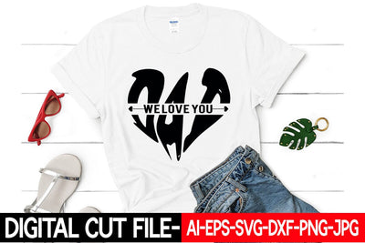 We love you dad SVG Blessedprint 