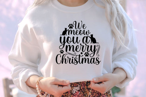 We meow you a merry christmas SVG SVG DESIGNISTIC 