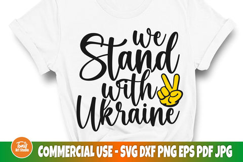 We Stand with Ukraine SVG | Ukraine SVG cut file SVG TonisArtStudio 