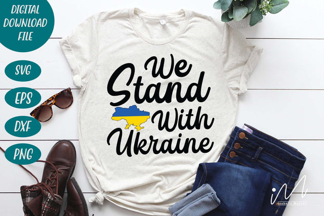 we stand with Ukraine svg, Ukraine svg, Ukraine t shirt svg SVG Isabella Machell 