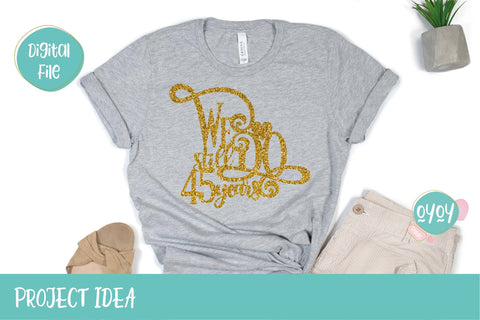 We still Do 45 years Cake Topper SVG | Wedding Anniversary SVG OyoyStudioDigitals 