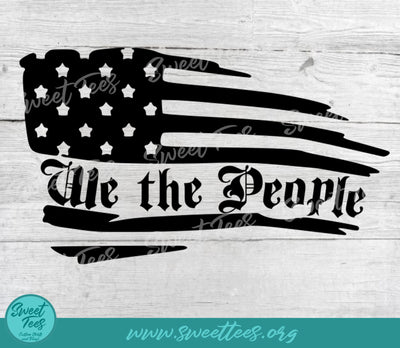We the People American Flag PNG JPG SVG Sweet Tees 