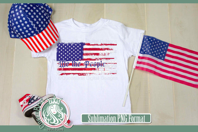 We The People Flag Sublimation Sublimation QueenBrat Digital Designs 