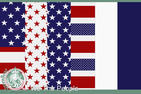 We The People Papers Digital Pattern QueenBrat Digital Designs 