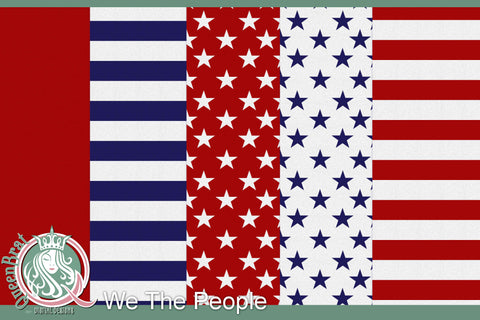 We The People Papers Digital Pattern QueenBrat Digital Designs 