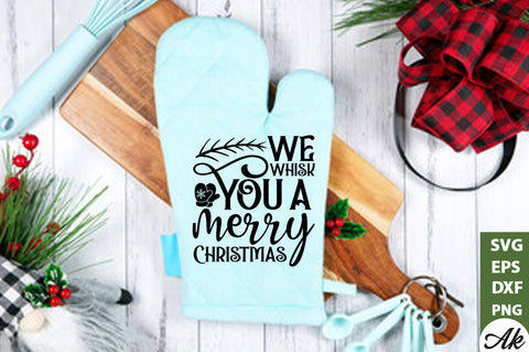 We whisk you a merry Christmas Pot Holder SVG SVG akazaddesign 