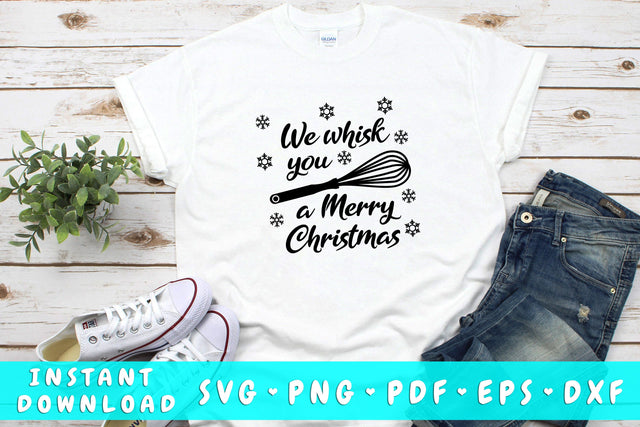 We Whisk You A Merry Christmas SVG SVG HappyDesignStudio 