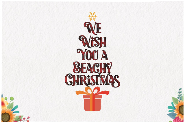 We Wish You a Beachy Christmas Sublimation Sublimation Jagonath Roy 