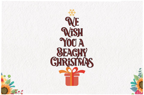 We Wish You a Beachy Christmas Sublimation Sublimation Jagonath Roy 