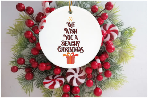 We Wish You a Beachy Christmas Sublimation Sublimation Jagonath Roy 