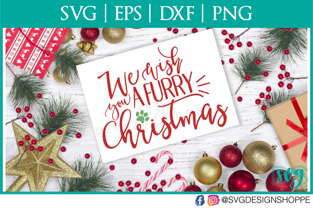 We Wish You a Furry Christmas SVG SVG Design Shoppe 