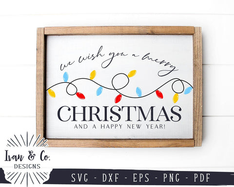 We Wish You a Merry Christmas And a Happy New Year SVG Files | Holidays | Winter SVG (915675337) SVG Ivan & Co. Designs 