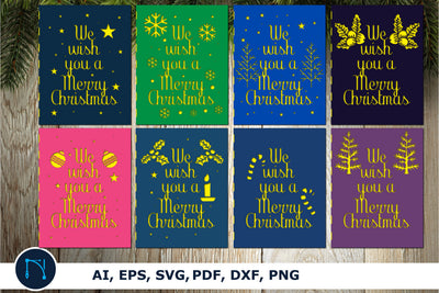 We wish you a Merry Christmas card svg bundle SVG MD JOYNAL ABDIN 