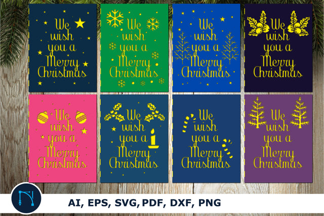 We wish you a Merry Christmas card svg bundle SVG MD JOYNAL ABDIN 